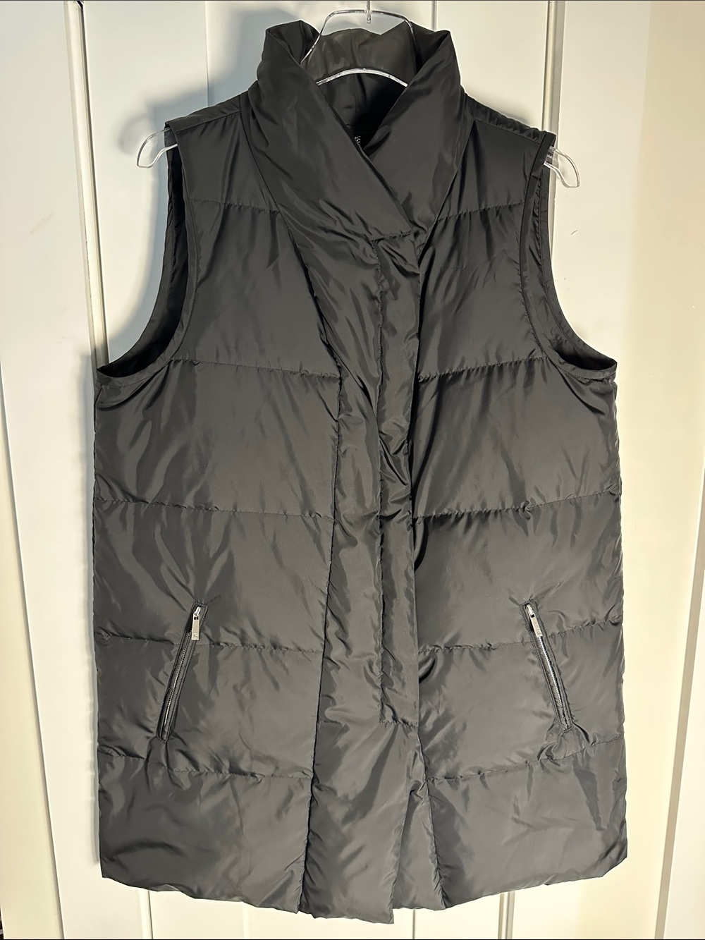 LAFAYETTE 148 NEW YORK Down Puffer Vest Black SIZE LARGE EC LIKE NEW